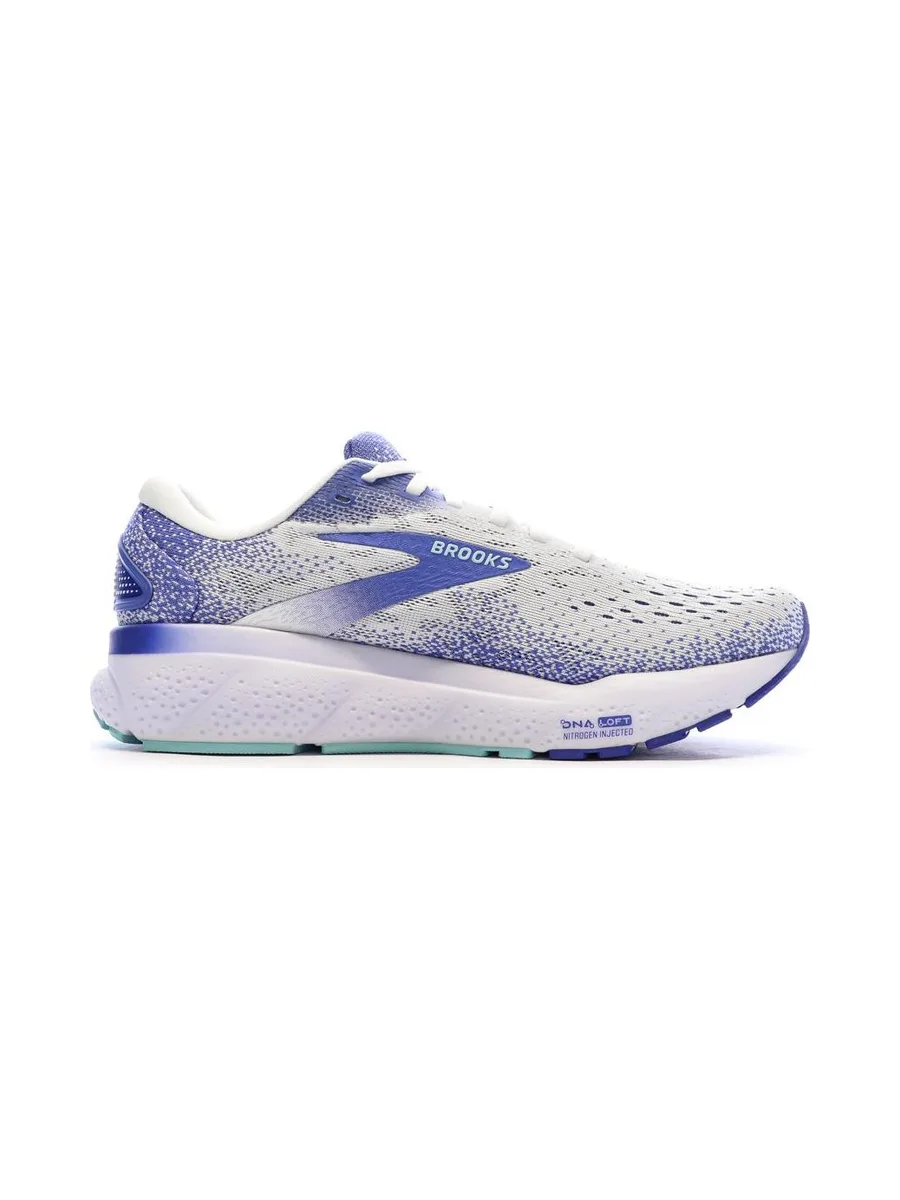 Chaussures de Running Blanc/Bleu Femme Brooks Ghost 16 3