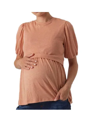 Top de Grossesse Terracotta Femme Mamalicious Anabella 1