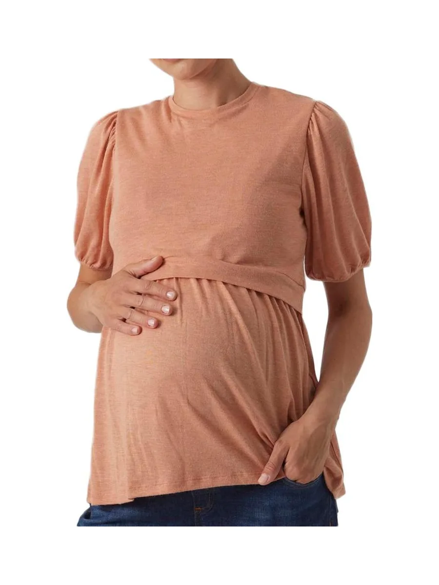 Top de Grossesse Terracotta Femme Mamalicious Anabella 2
