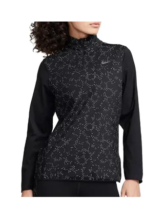 T-shirt Manches Longues Noires Femme Nike Elmnt 1