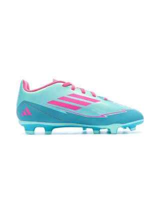 Chaussures de football Turquoises/Roses Enfant Adidas F50 Club 2