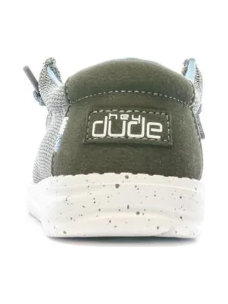 Chaussures Grise/Bleu Garçon Hey Dude Wally Youth 3