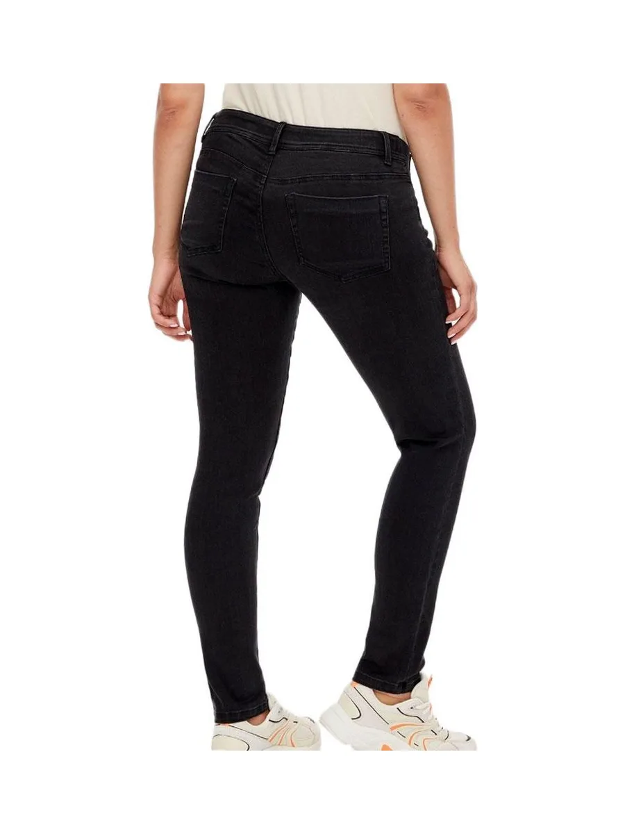 Jean Slim Noir de Grossesse Mamalicious Elastics 3