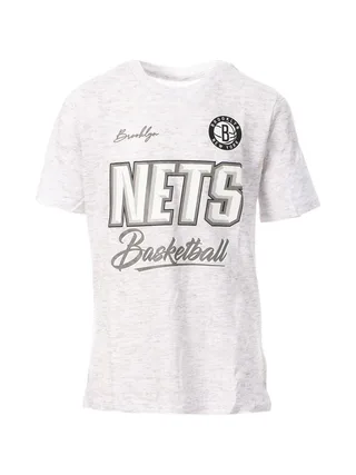 T-shirt Gris Garçon NBA Brooklyn Nets 1