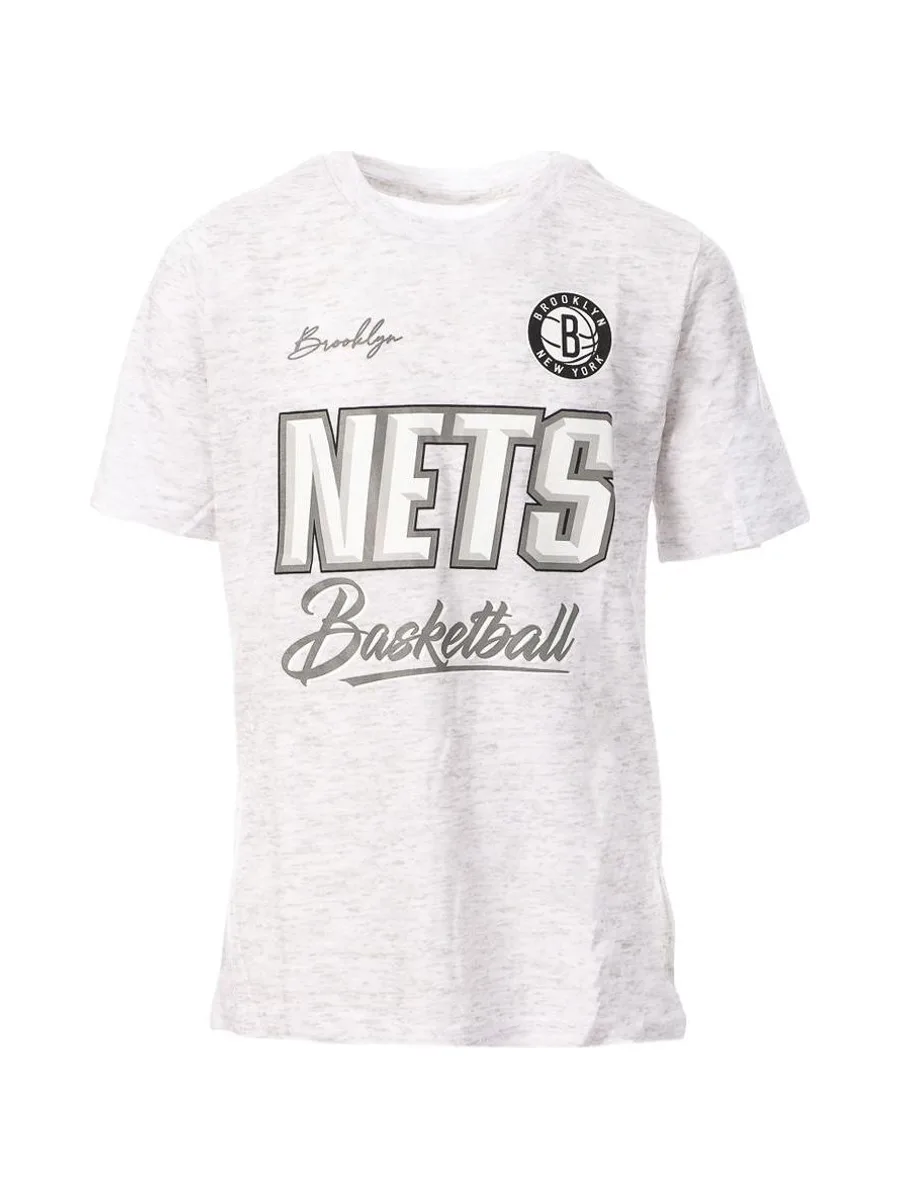 T-shirt Gris Garçon NBA Brooklyn Nets 2