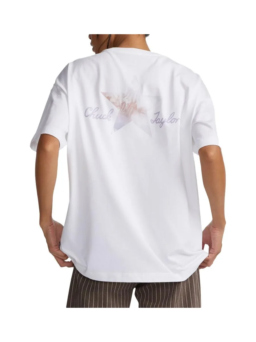 T-shirt Blanc Femme Converse Chuck Taylor Infill 3