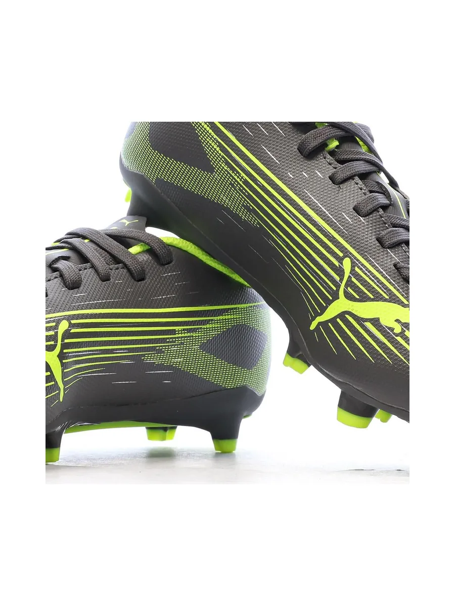Chaussures de Foot Gris/Jaune Junior Puma Ultra 5 Play FG/AG Jr 8