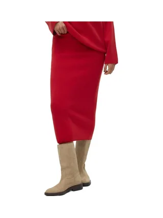 Jupe Rouge Femme Vero Moda Gold Pinstripe 1
