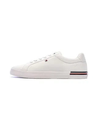 Baskets Blanches Femme Tommy Hilfiger Essential Stripes Sn 1