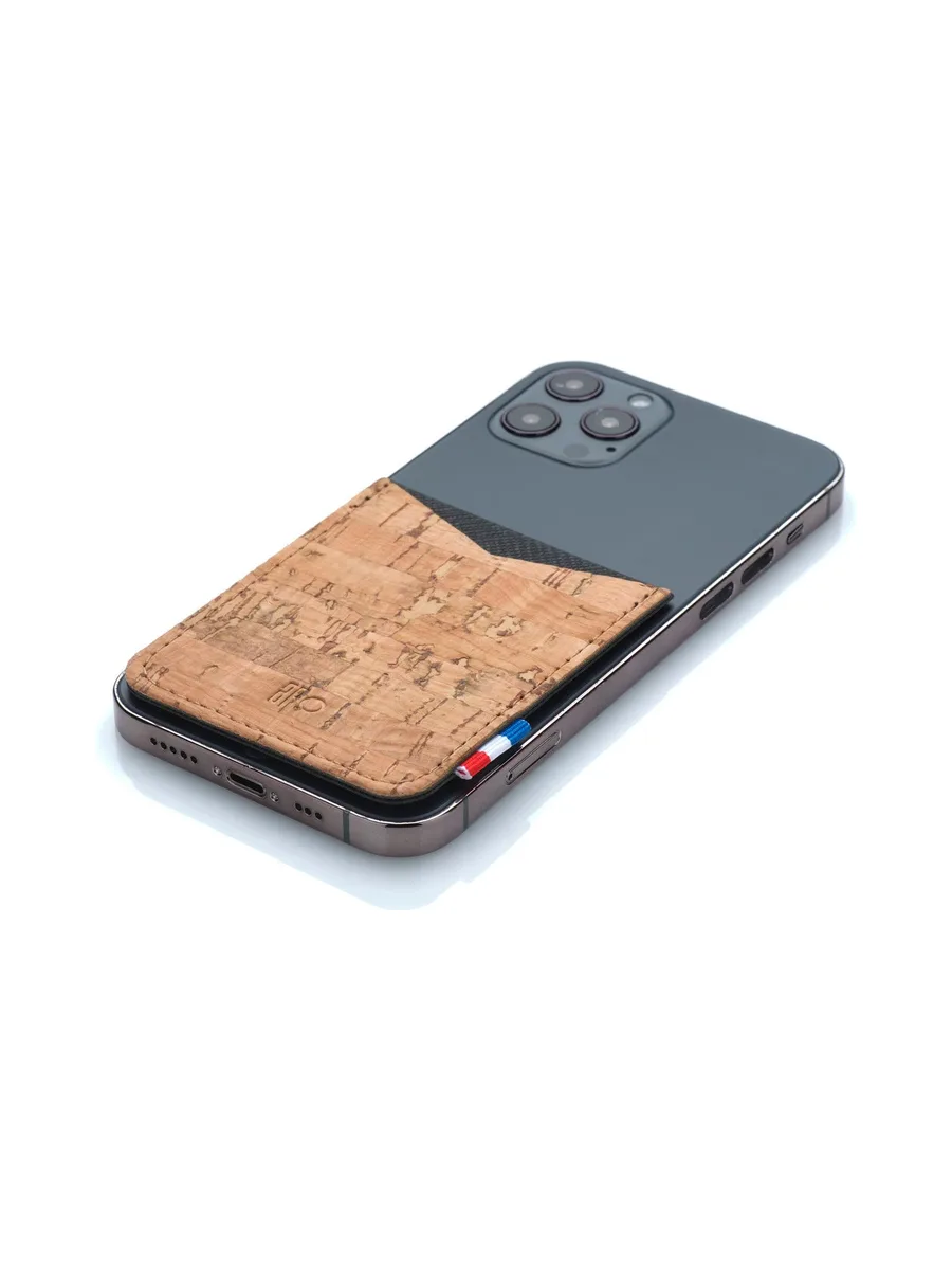 RAPH - Porte-cartes adhésif pour smartphone en liège - Naturel 36
