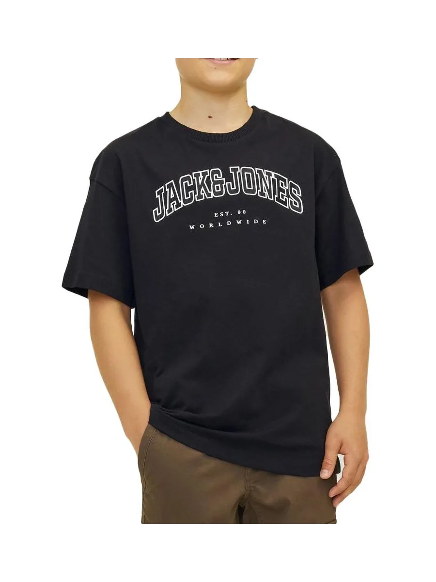 T-shirt Noir Garçon Jack & Jones Varsity 2