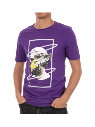 T-shirt Violet Homme Supreme Grip Greece 1