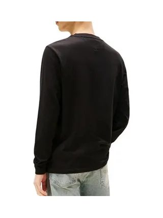 T-Shirt Manches Longues Noir Homme Tommy Hilfiger Chest 2