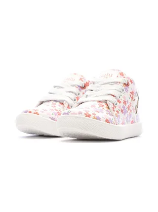 Baskets Blanc/Rose Fille Lulu Castagnette Lenaig Bottillon 6