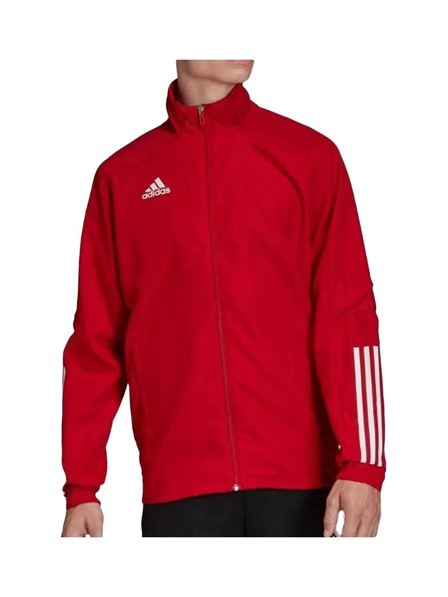 Veste Zippée Rouge Homme Adidas Con20 2