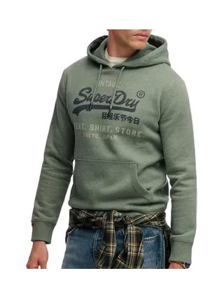Sweat Vert Homme Superdry Vl Heritage 1