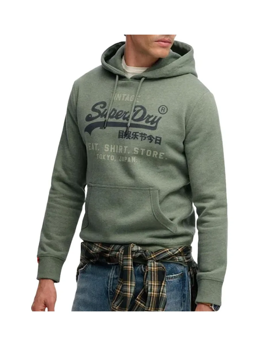 Sweat Vert Homme Superdry Vl Heritage 2
