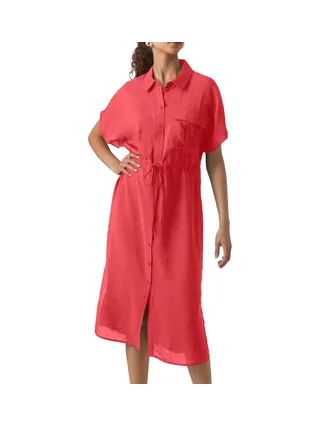 Robe Corail Femme Vero Moda Miris 1