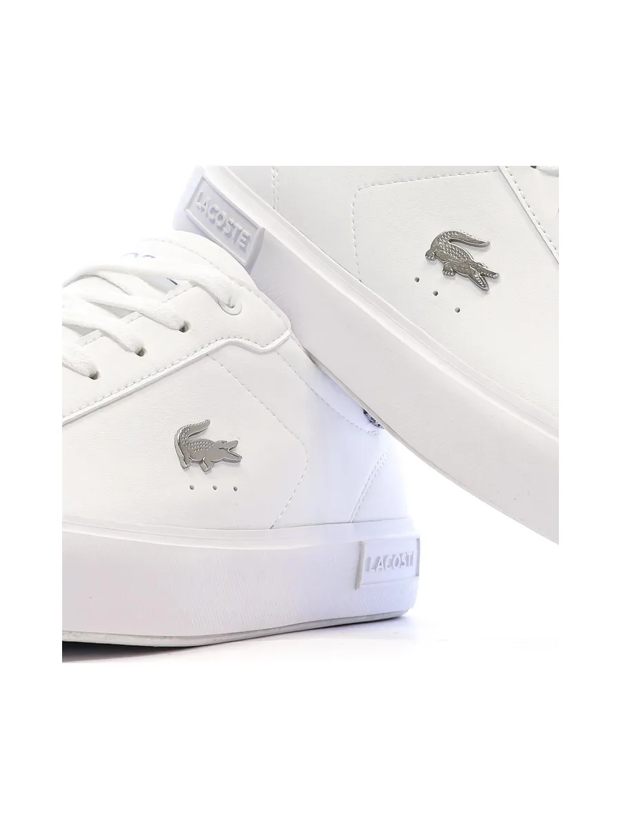 Baskets Blanches/Grises Ado Lacoste T-clip 8