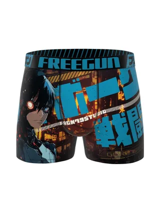 Boxer Bleu Homme Freegun Microfibre 1