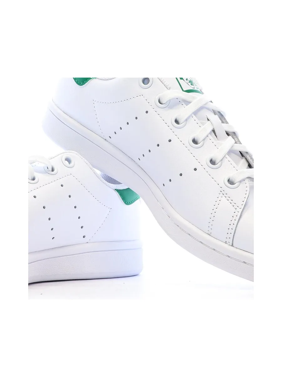 Stan Smith Blanc/Vert Mixte Adidas 8