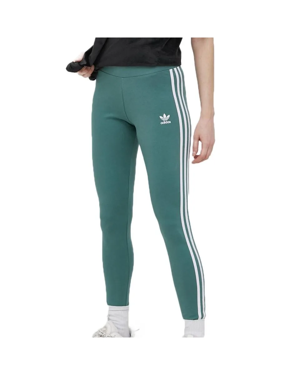 Legging Vert Femme Adidas 3 Stripes Tight 2