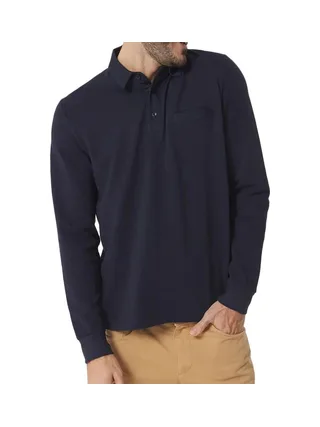 Polo Manches Longues Marine Homme TBS CAVEZPOL 1