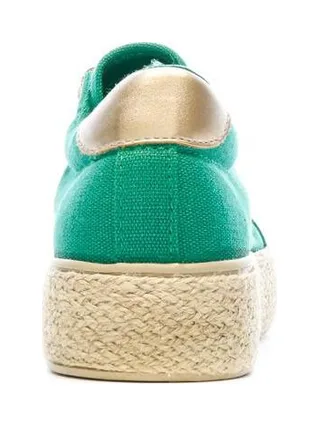 Baskets en Toile Vertes Femme Vert Cache Cache Choescapa 3