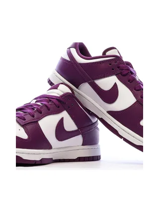 Dunk Low Baskets Blanches/Violettes Homme Nike 7