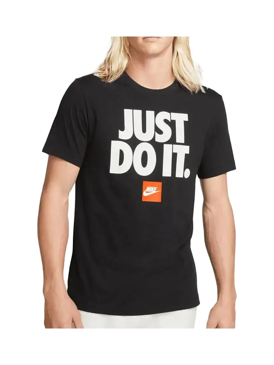 T-shirt Noir Homme Nike M Nsw Tee Fran Jdi Verbiage 1
