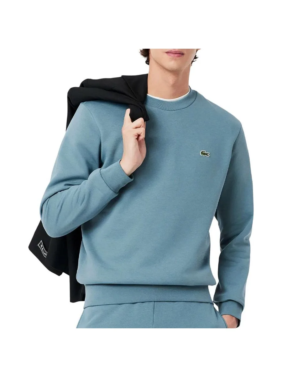 Sweat Bleu Canard Homme Lacoste SH9608 2