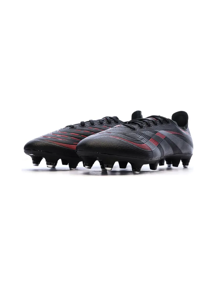 Chaussures de Foot Noir/Rouge Homme Adidas Predator League SG 7