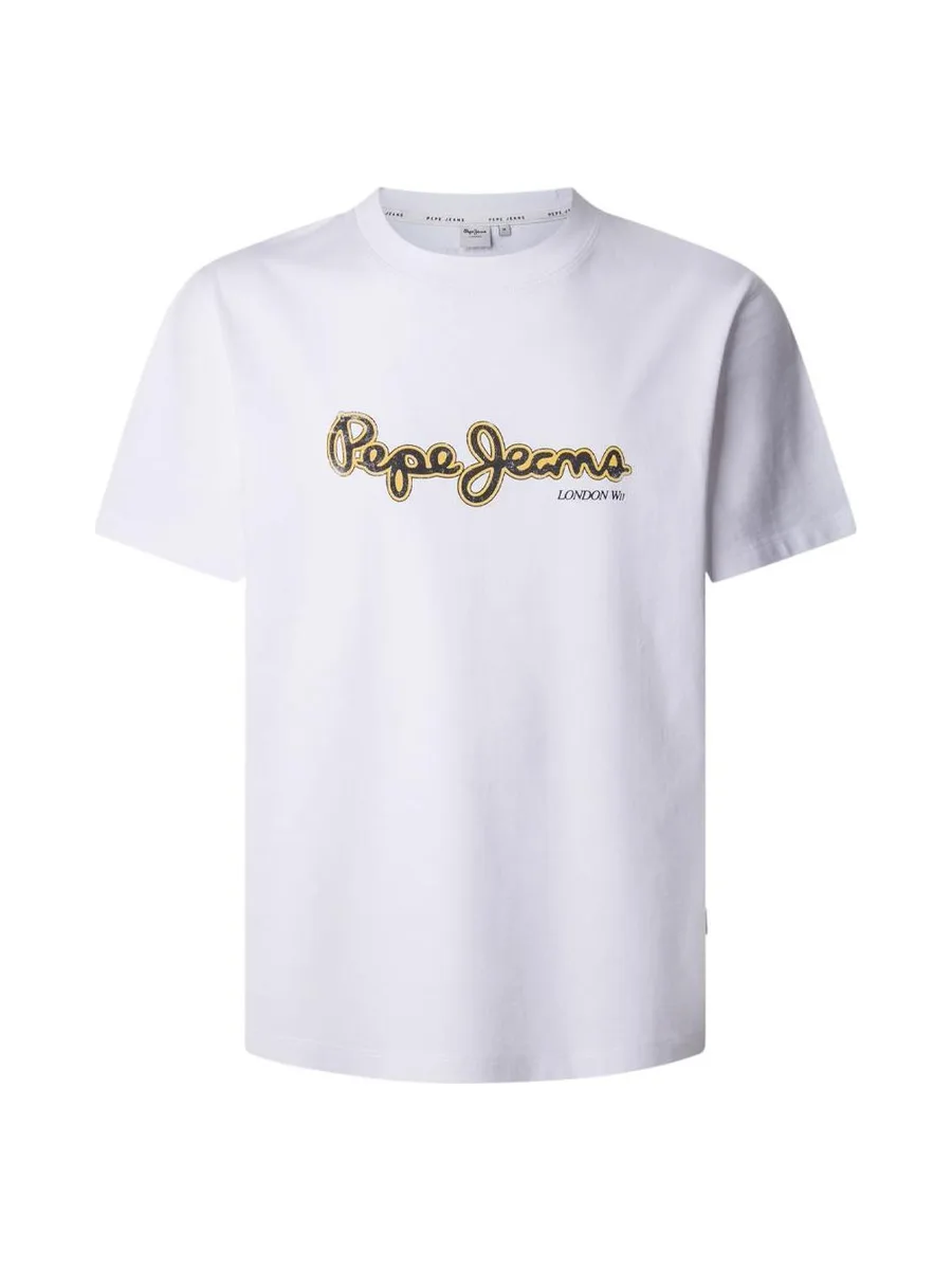 T-shirt Blanc Homme Pepe jeans Dorian 2