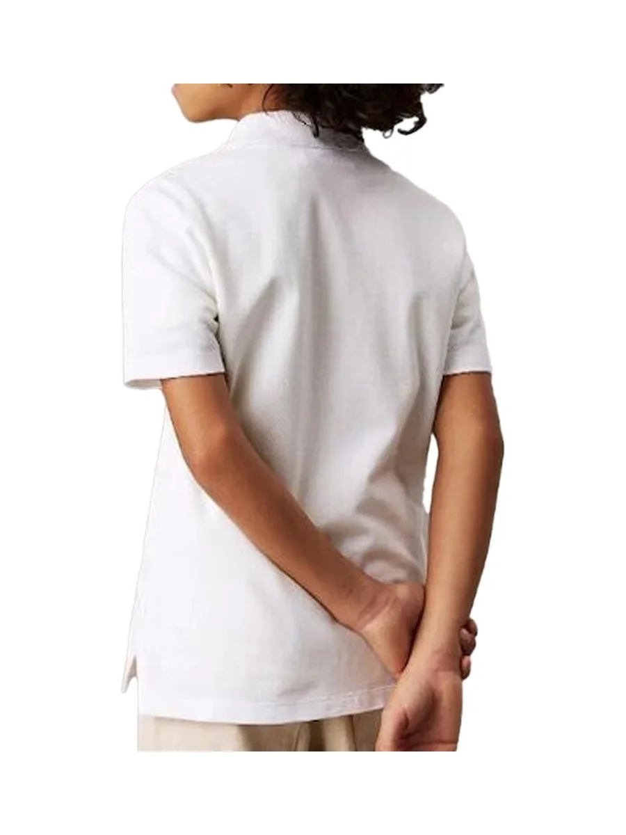 Polo Blanc Garçon Calvin Klein Jeans Essential IB0IB02486 3