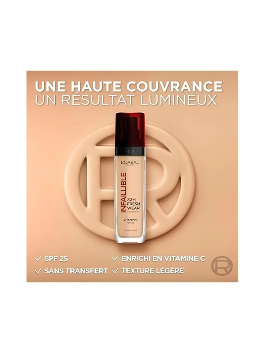 Fond de teint L'Oréal Paris Infaillible 32H Fresh Wear Teinte 130 3