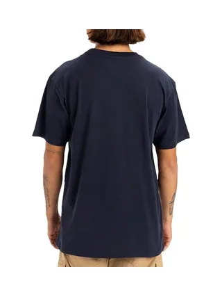 T-shirt Marine Homme Quiksilver Retro Fade Yem 2