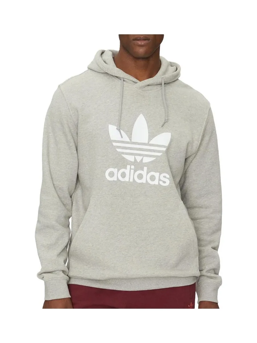 Sweat Gris Homme Adidas Trefoil 1
