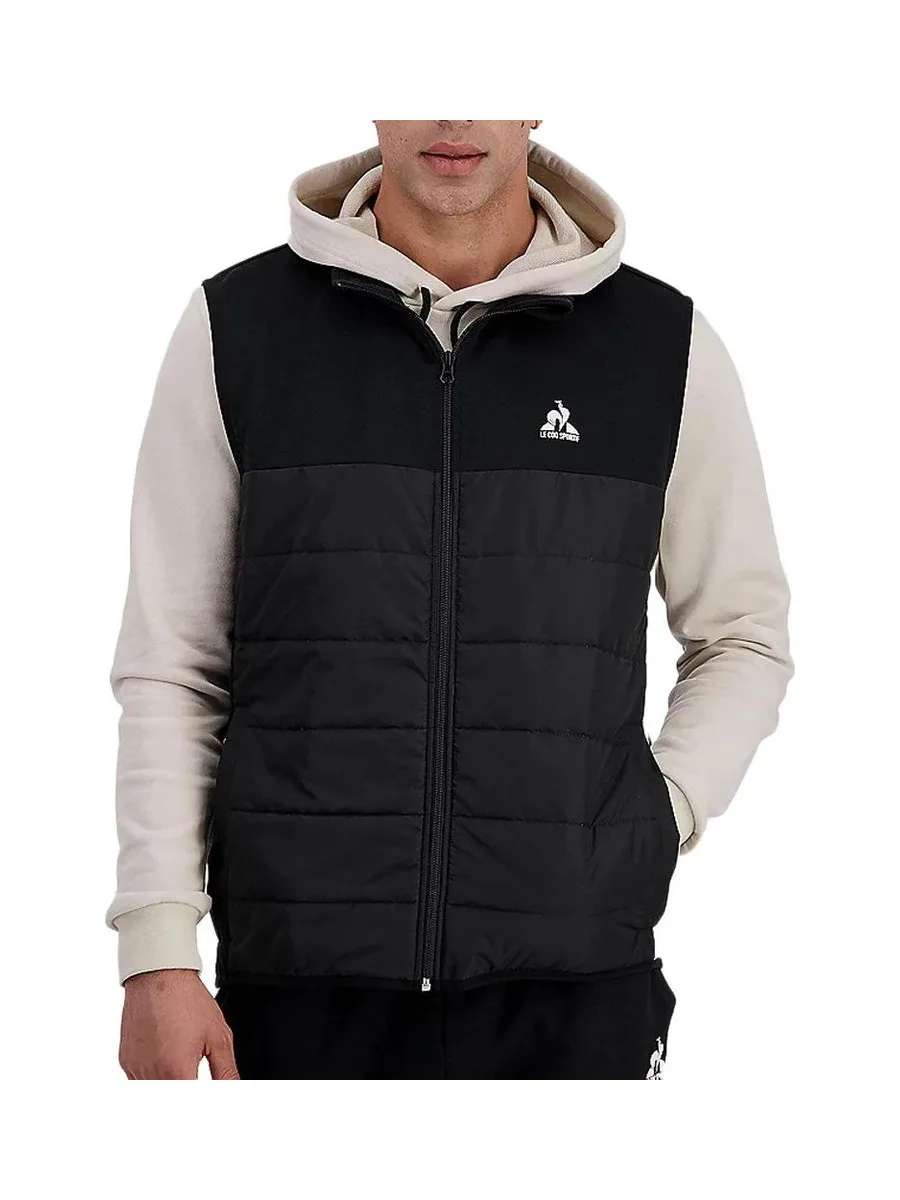 Veste Sans Manches Noir Homme Le Coq Sportif Contemporain 2