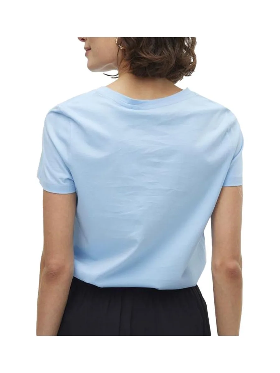 T-Shirt Bleu Clair Femme Vero Moda Francis 3
