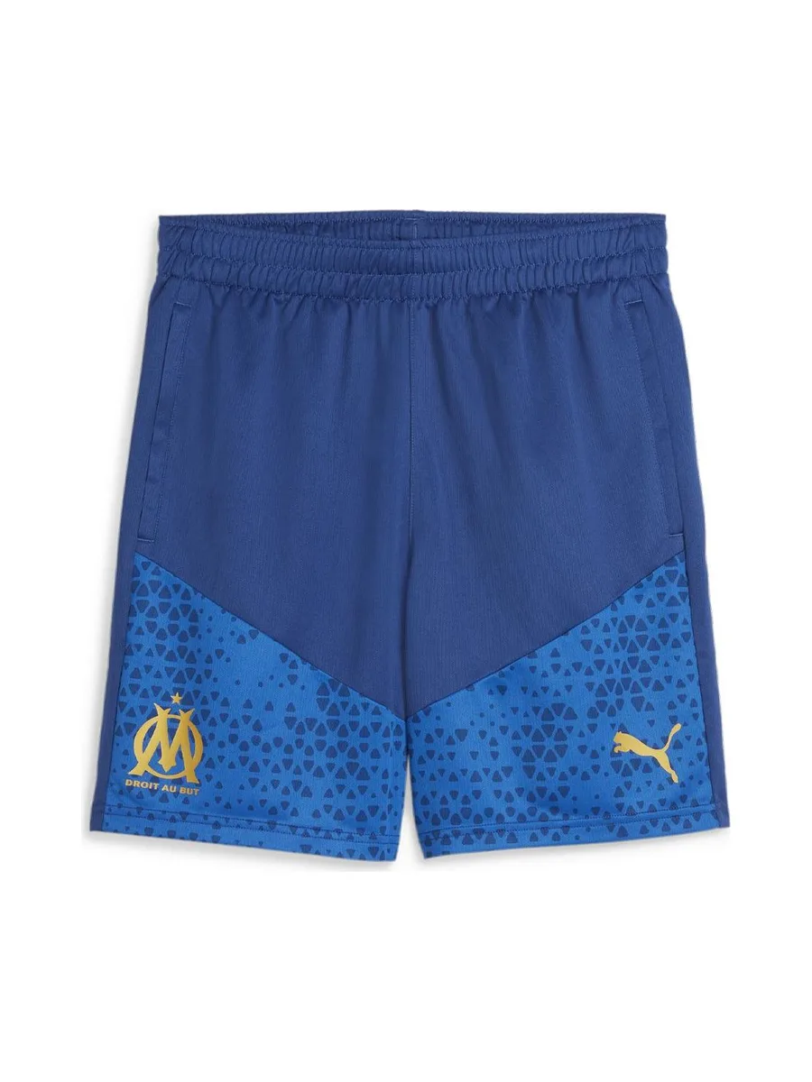 OM Short de Foot Bleu Homme Puma Training 2023/24 2