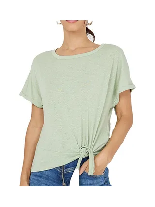 T-Shirt Vert Clair Femme Vero Moda Marijune 1