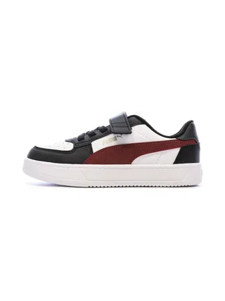 Baskets Blanches/Noir Garçon Puma Caven 1 1
