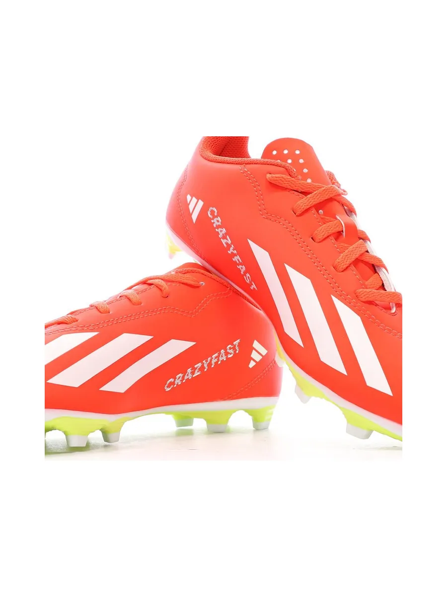 Chaussures de Foot Orange Junior Adidas X Crazyfast Club FxG 7