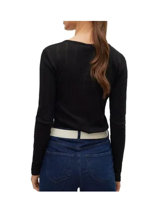 T-Shirt Manches Longues Noir Femme Vero Moda Lisa 2
