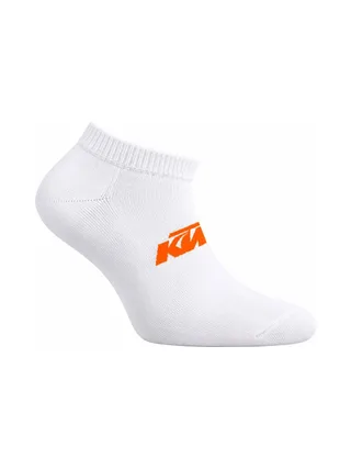 X3 Paires de Chaussettes Blanches/Oranges Homme KTM 1CHLCX3NR 2