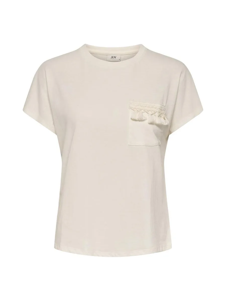 T-Shirt Beige Femme JDY Ilse Pocket 2