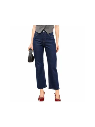 Jean Droit Bleu Foncé Femme Oraije Solange 1