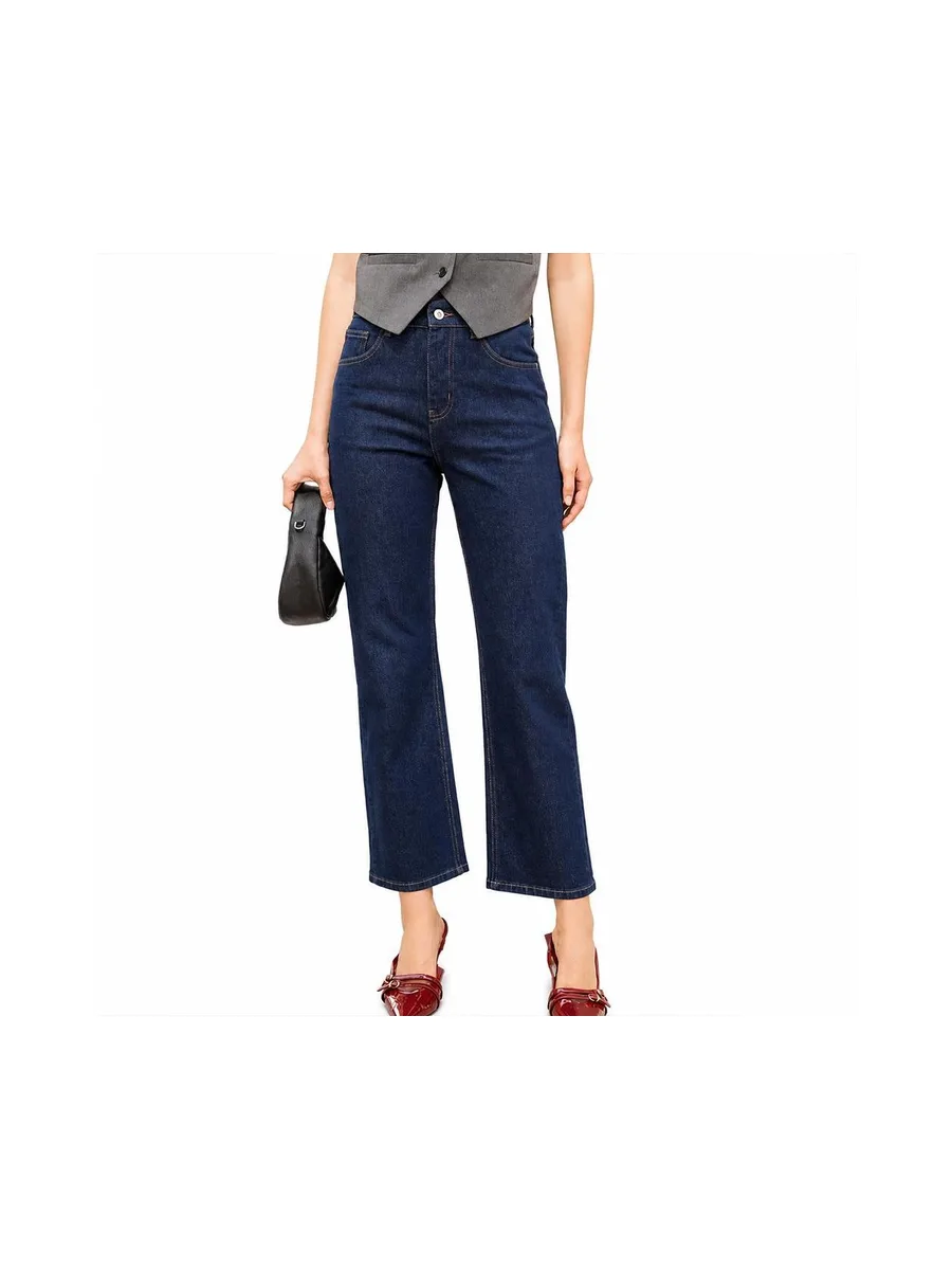 Jean Droit Bleu Foncé Femme Oraije Solange 1