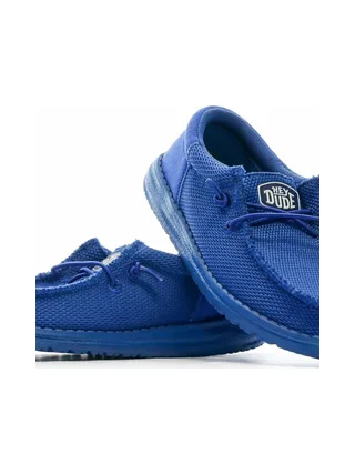Chaussures Bleu Garçon Hey Dude Wally Youth Funk Mono 7