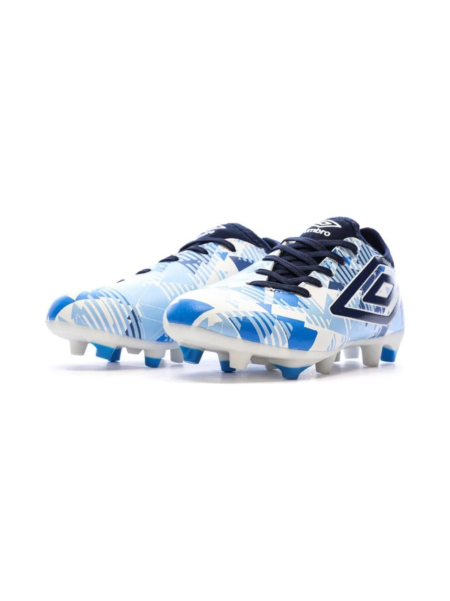Chaussures de Football Bleu/Blanc Garçon Umbro For FG 7